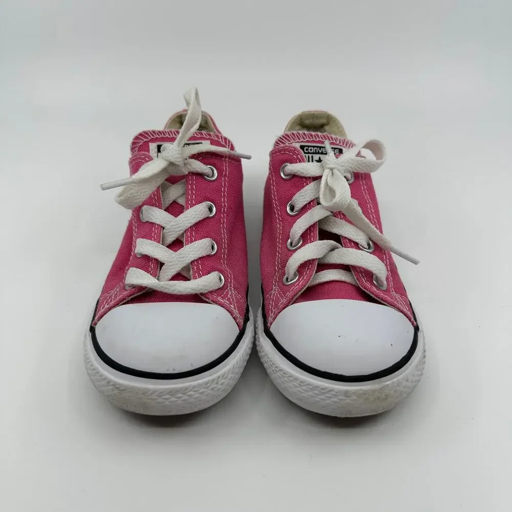 Converse Chuck Taylor All Star Sneakers Baby Shoes US 10 Pink/White 737254F Lace